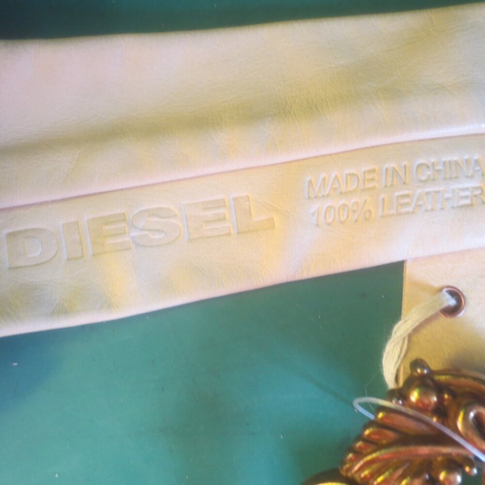 Brand New Genuine Rare Diesel Ladies Leather Belt Tie Design. Size Small - Picture 11 of 16